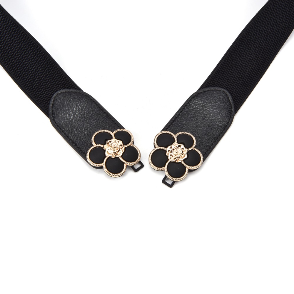 Femmes femmes dames Corset ceinture extensible taille large ceinture large ceintures à fleurs ceintures élastiques ceintures à fleurs