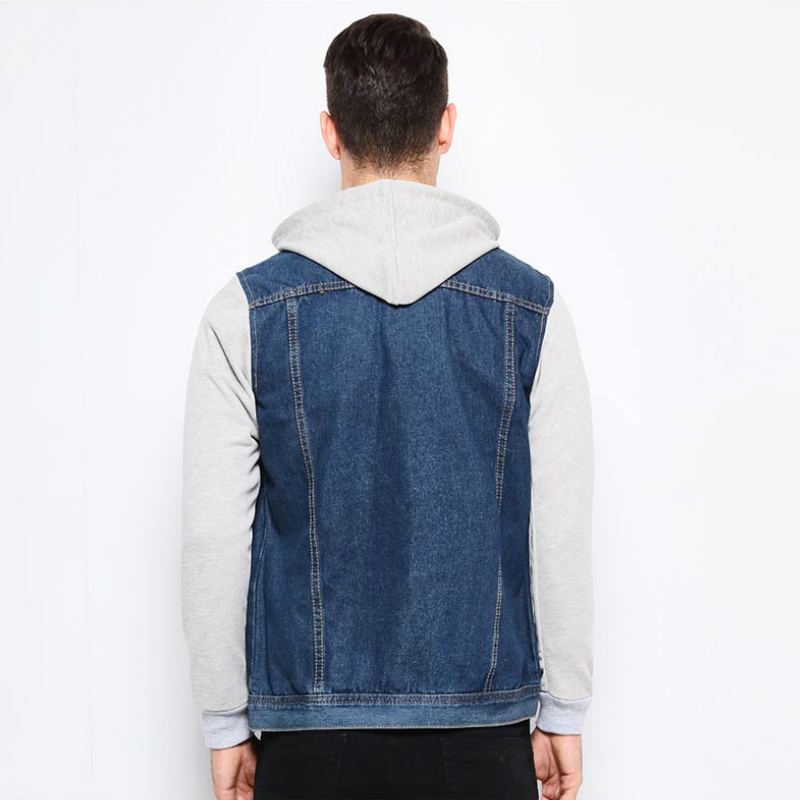 Veste en Jean à Capuche pour Homme, Style Cowboy Décontracté, Streetwear, à la Mode