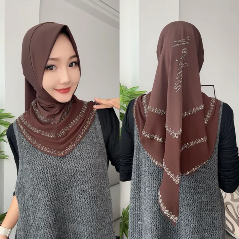 Nouveau Vêtements musulmans dame arabe Hijabi tête dubaï châles