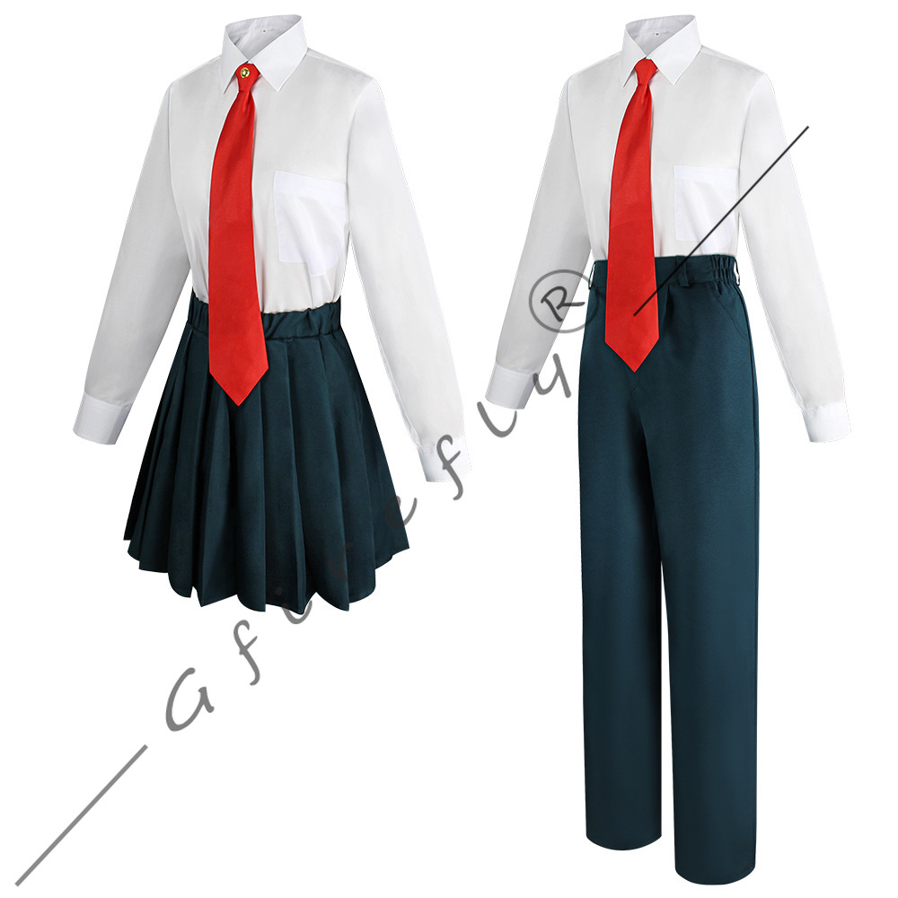 Costume de Cosplay Anime My Hero Academia Ochaco Uraraka Izuku Midoriya, le même Style d'uniformes scolaires pour hommes et femmes