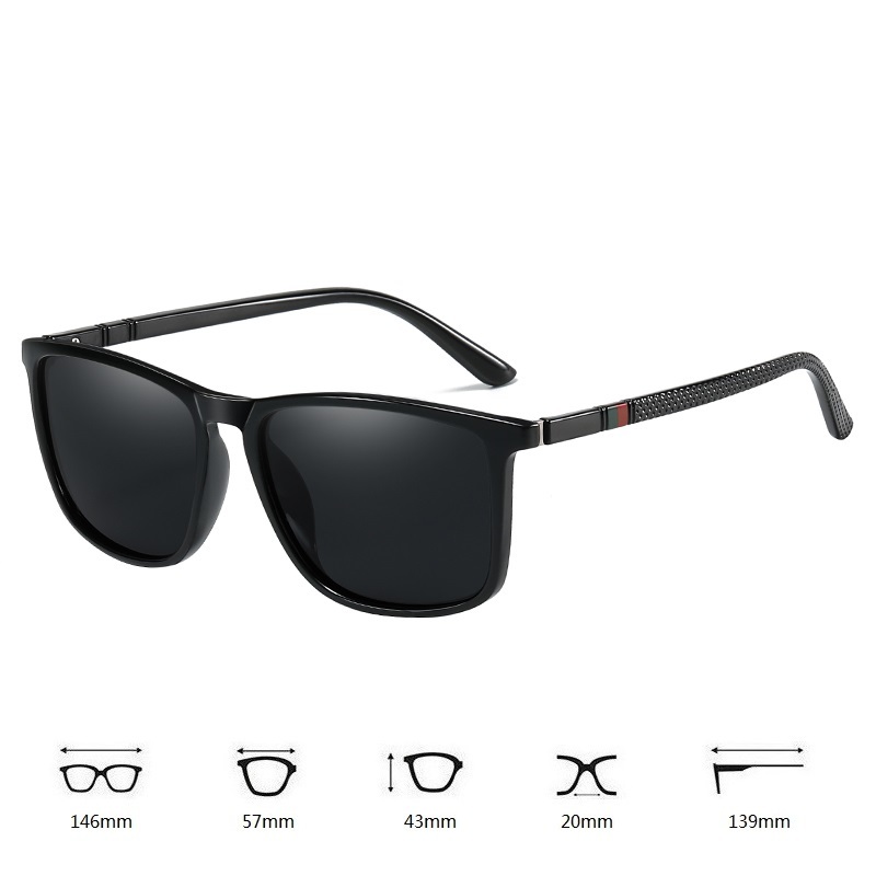 Lunettes de soleil carrées vintage de luxe pour hommes et femmes, mode, voyage, conduite, lunettes de soleil pour homme, monture TR90