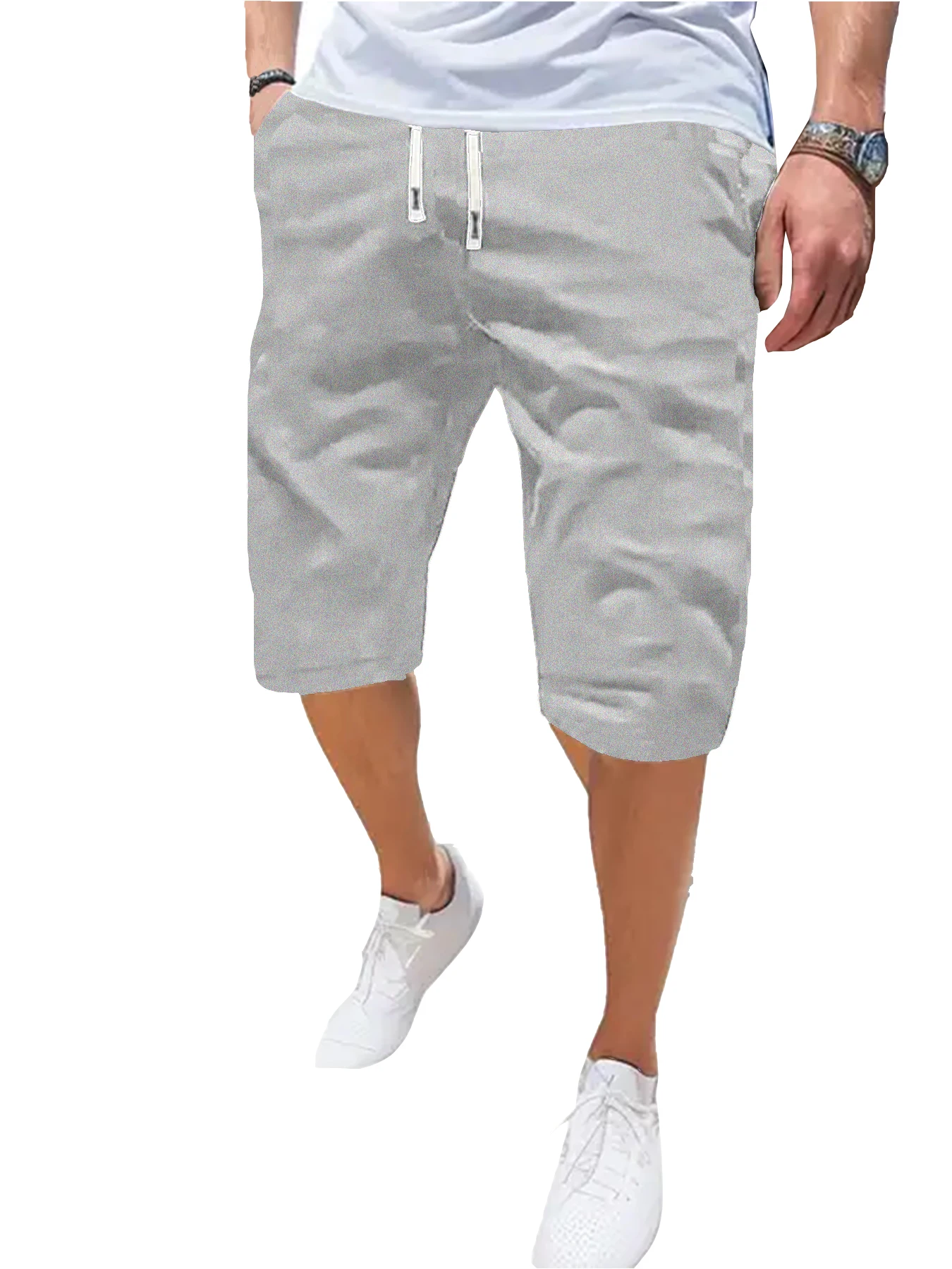 Short de sport pour hommes, respirant, fin, ample, décontracté, mode plage, confortable, cinq pantalons, course en plein air, Fitness