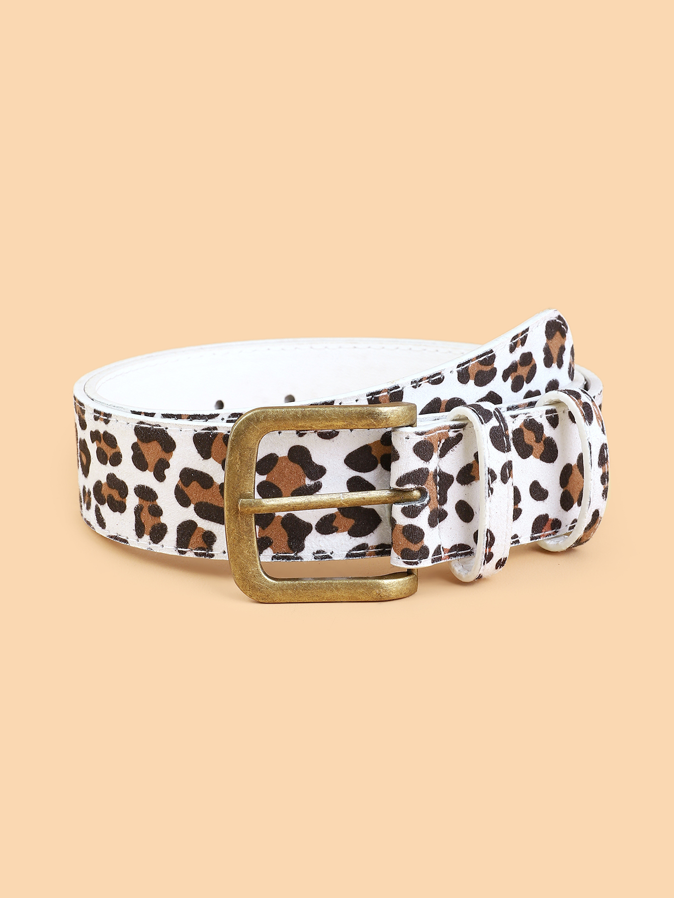 Ceinture en cuir PU de style Boho pour femmes, imprimé léopard, multi-documents disponibles, robe, coupe couvertes, ceinture personnalisée
