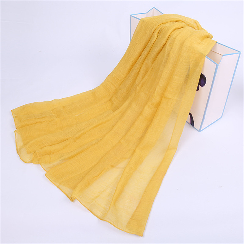 Foulard en coton solide pour femmes, châles et enveloppes Pashmina d'été, Long et doux, Foulard musulman, Hijab, étoles, foulards de tête, 2023