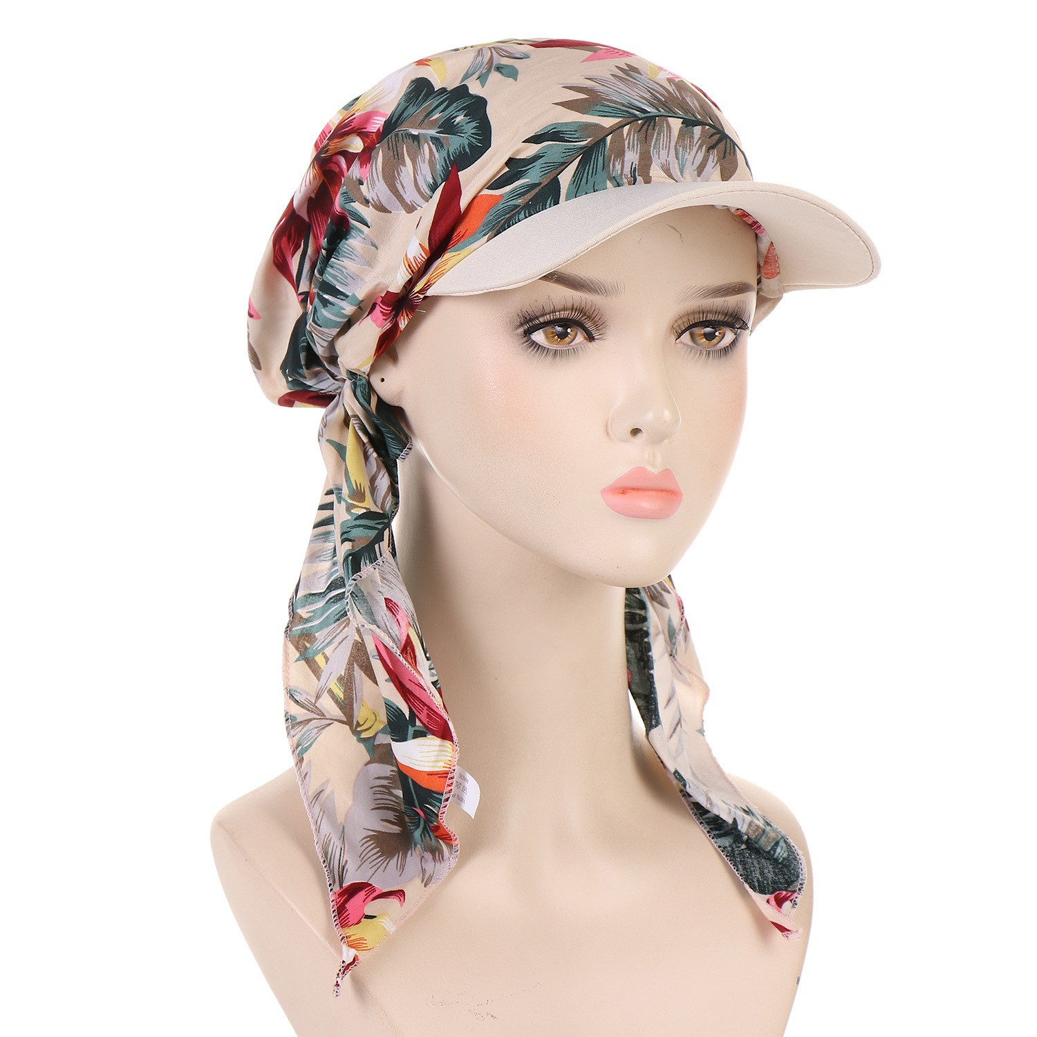 Nouveau turban hijab musulman pour femmes et filles, casquette de baseball, chapeau de soleil, foulard, bonnet, imprimé floral, foulards doux et tendance pour femmes