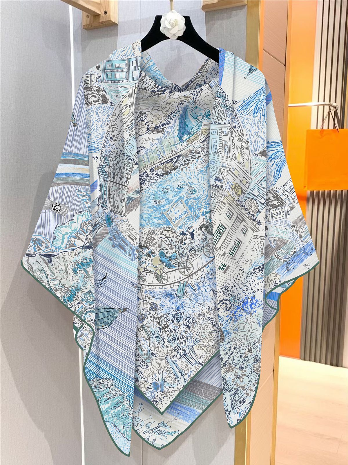 Grande Écharpe d'Hiver en Cachemire pour Femme, Pashmina à Bord Roulé, Bandanas, Hijab, 130cm, 130cm