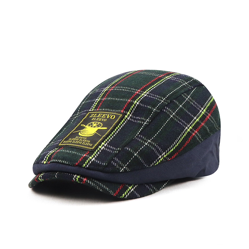 Chapeau de bérets décontractés pour hommes et femmes, visières brodées en coton lavé, casquettes à visière solide, casquettes plates à chevrons, nouveaux avantages