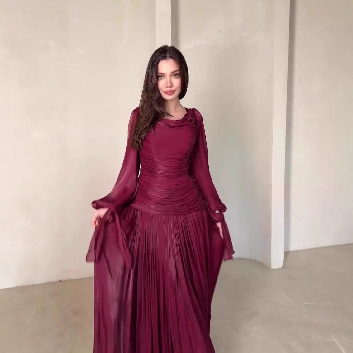 Robe musulmane Abaya pour femmes, Jalabiya Eid, robes longues plissées pour fêtes, Kaftan Islam, Vestidos Maxi, Robe de soirée Ramadan, Abayas Maroc Dubaï