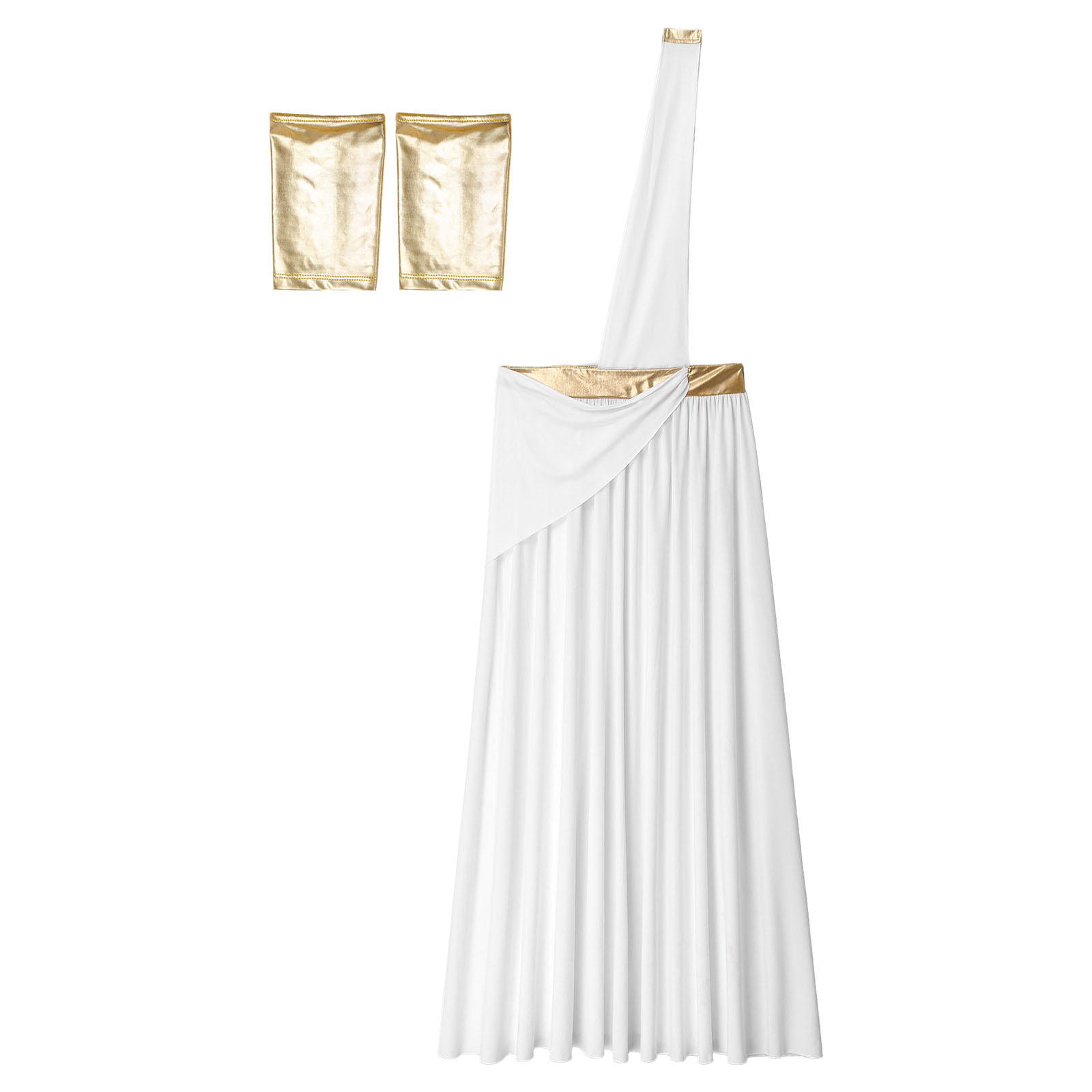 Costume de gladiateur Toga de Dieu grec des Prairies pour hommes, empereur romain, une robe de fibre initiée, habillage de Kokor médiéval d'Halloween