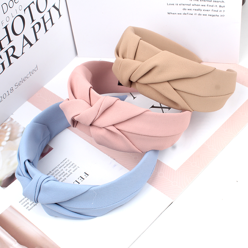 Turban à nœud central pour femmes adultes, bande de sauna, document solide, large côté, décontracté, vêtements de sauna, accessoires pour cheveux, nouvelle mode