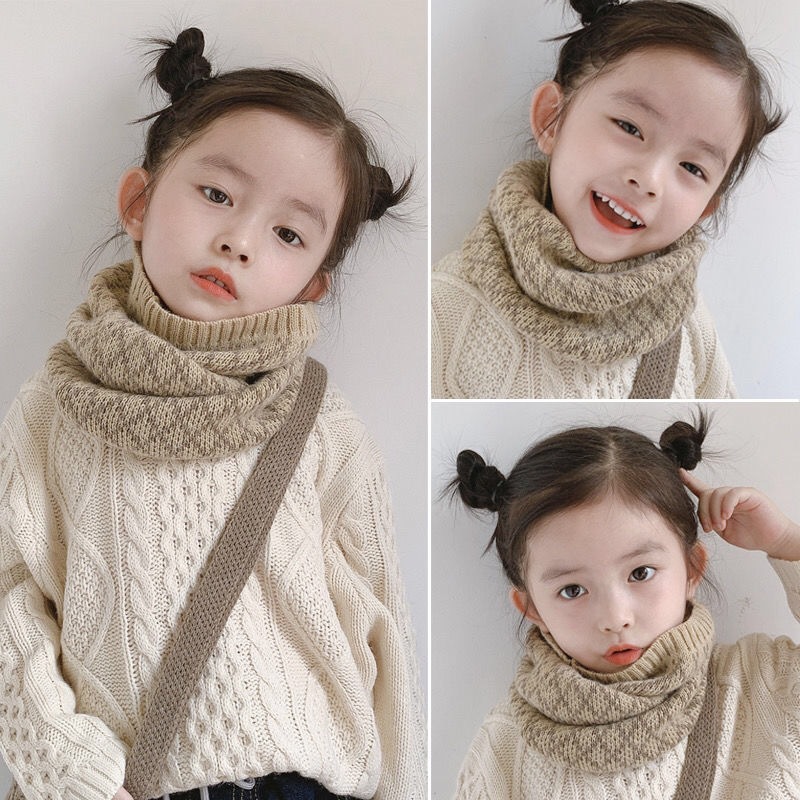 Écharpe chaude d'hiver pour enfants, foulard de la présidence pour garçons et filles, écharpe à carreaux pour bébé, col doux pour enfants, nouveau