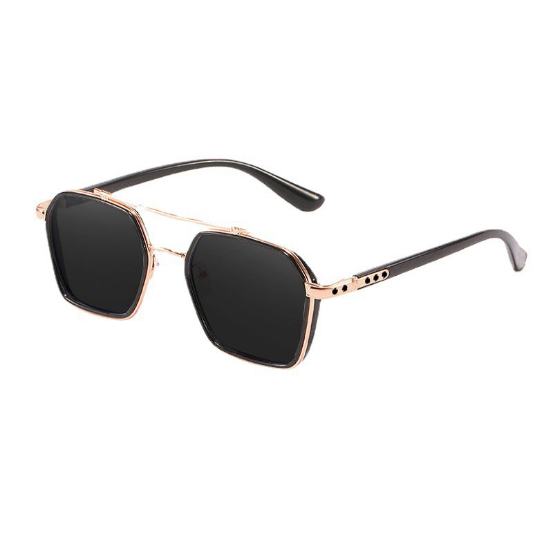 Lunettes de soleil tendance pour hommes, lunettes de soleil professionnelles jour et nuit, UV400, design rétro de luxe, style vintage