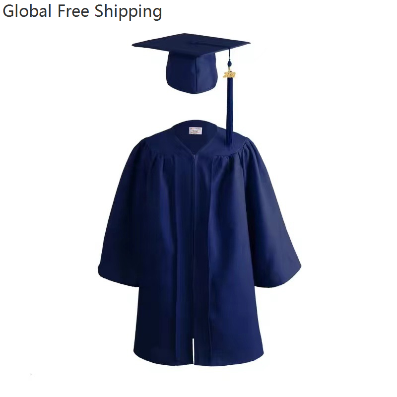 Ensemble de tenue de remise de diplôme pour enfants, Robe de remise de diplôme d'école primaire, Robe académique de fête de remise de diplôme pour garçons et filles de la maternelle