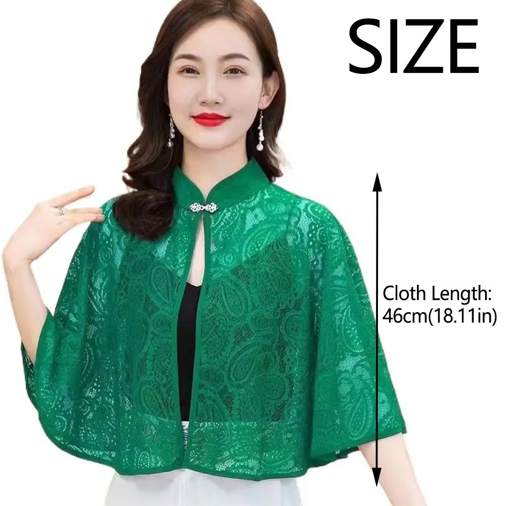Châle à clapet rétro élégant, bricolage Boho Chic en dentelle, Poncho brodé, Cape courte, gilet ajouré, accessoires de vêtement