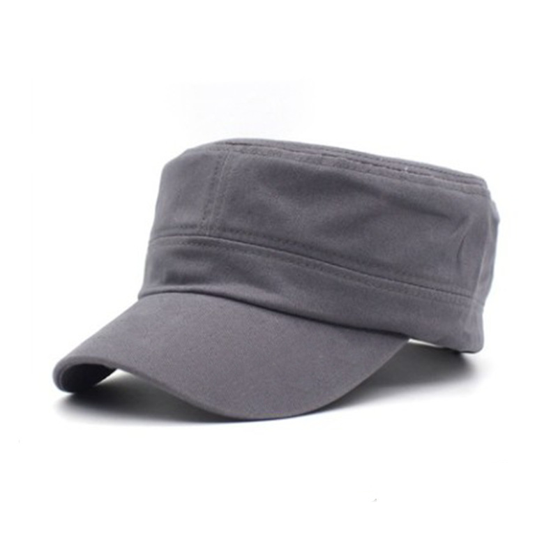 Chapeau militaire plat pour homme, simple et polyvalent, chapeau pour homme d'âge moyen, printemps et automne, style décontracté et tendance, nouveau modèle