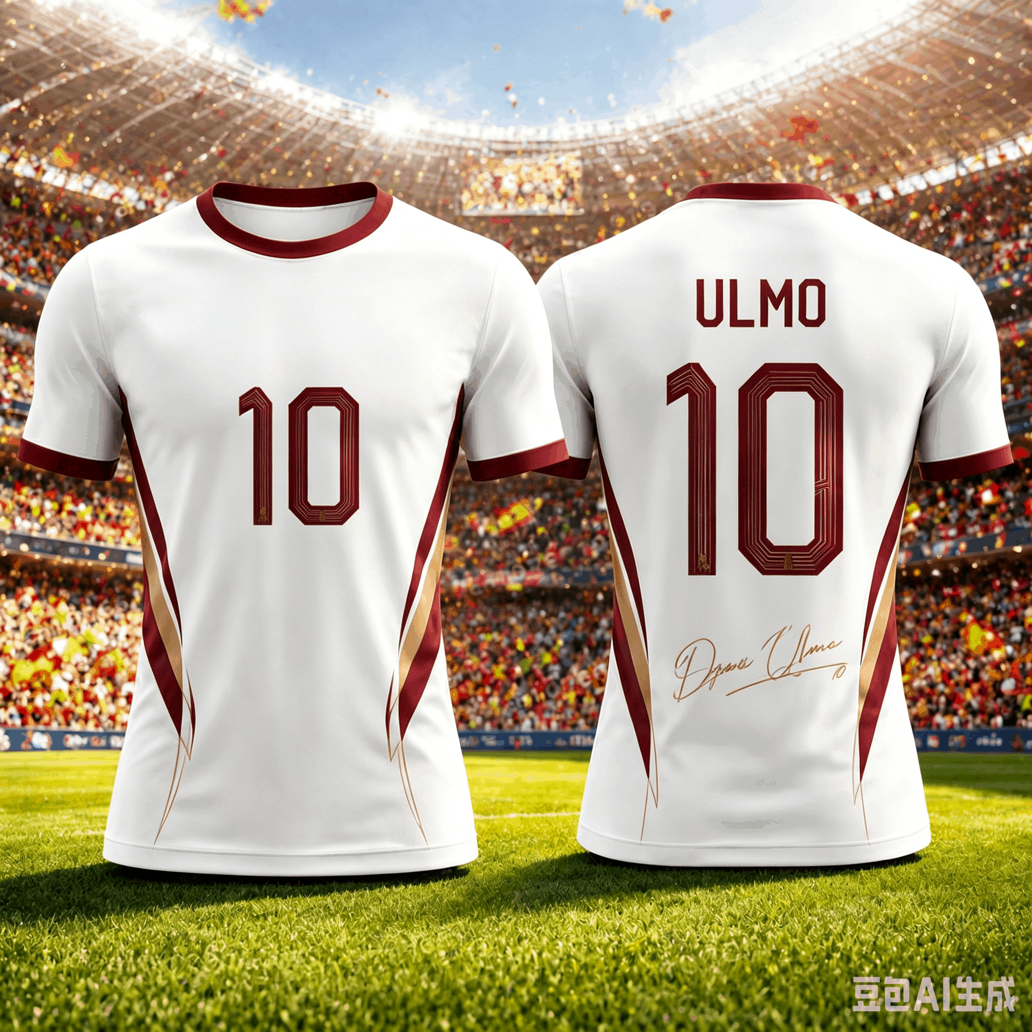 Nouveau maillot de football édition spéciale Espagne 2026 blanc pour enfants et adultes, séchage rapide, respirant, sport décontracté, cadeau pour les fans