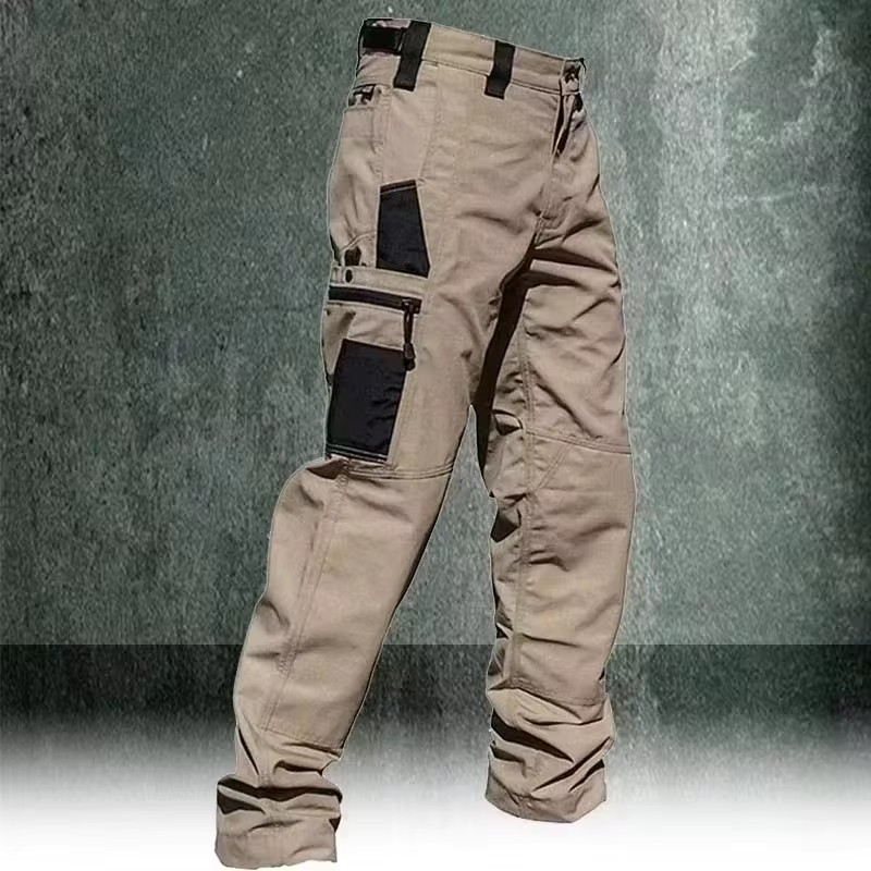 Pantalon Cargo pour hommes, pantalon de travail multi-poches, pantalon tactique décontracté, vêtements d'extérieur droits, résistant à l'usure, automne et hiver