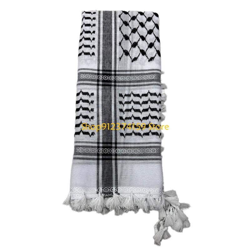G5ae confortable Arafat Headscarf kffiyeh foulard pour les hommes à usage quotidien événement culturel