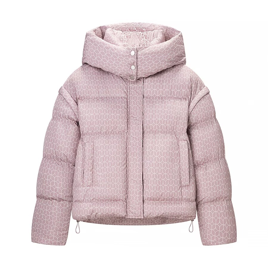 Parkas vestes femmes rose avec sweats à capuche manteau Witer chaud épais vêtements d'extérieur à manches longues hauts 2025 violet femmes manteau imprimé vestes
