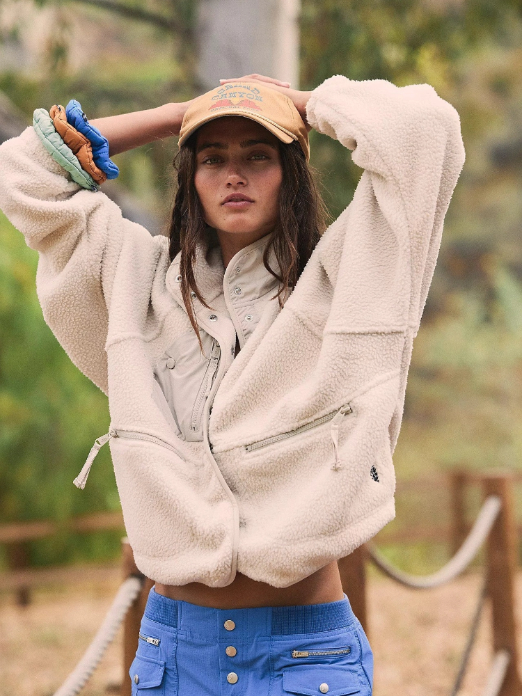 Mode col montant manteau en laine femmes élégant solide simple boutonnage fermeture éclair poche veste femme automne hiver Chic manteaux décontractés
