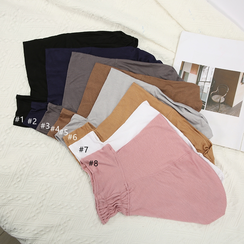 Turban Hijab NikMusulman pour Femme, Sous-casquette artificiel astique, Doux, Modal, Casquettes, Solide, Document, Court Cou, Nouveau