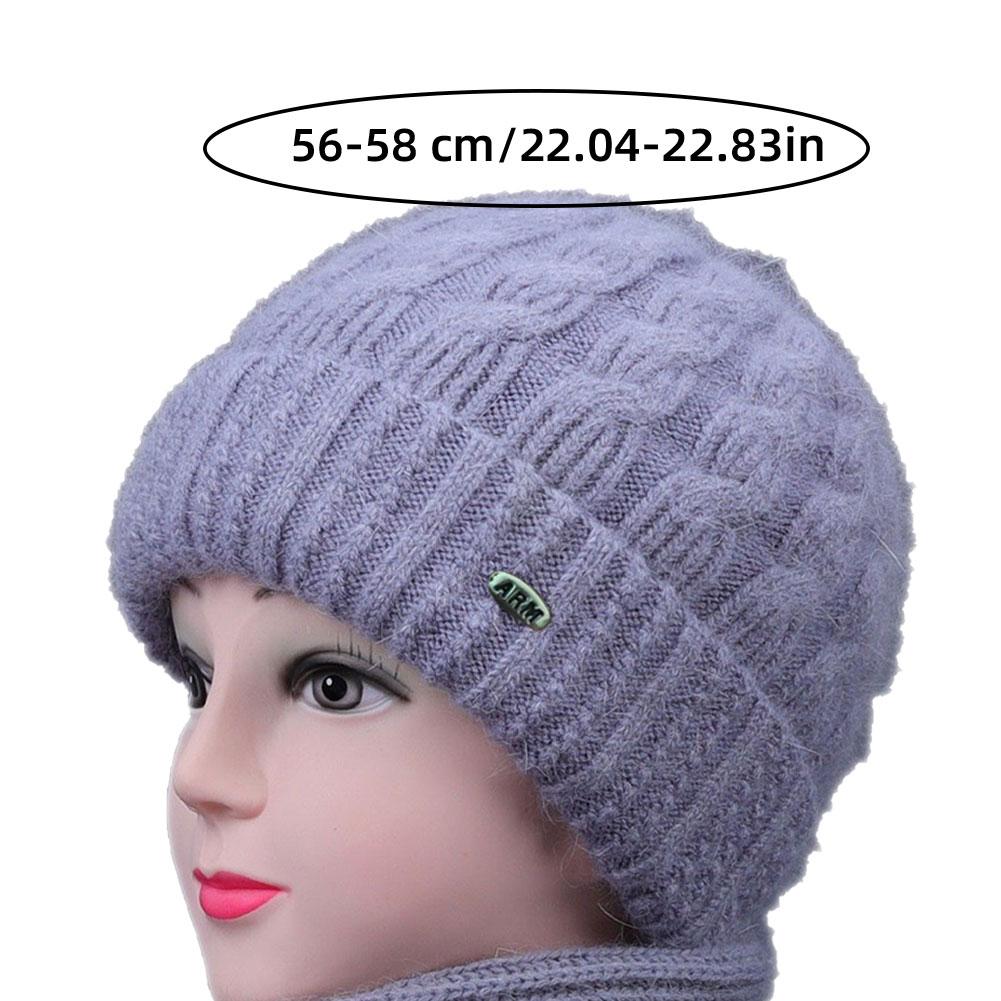 Mode bonnet hiver chapeau femmes épaissi moyen-âge personnes âgées tricot froid mère vieille dame hiver casquette extérieure
