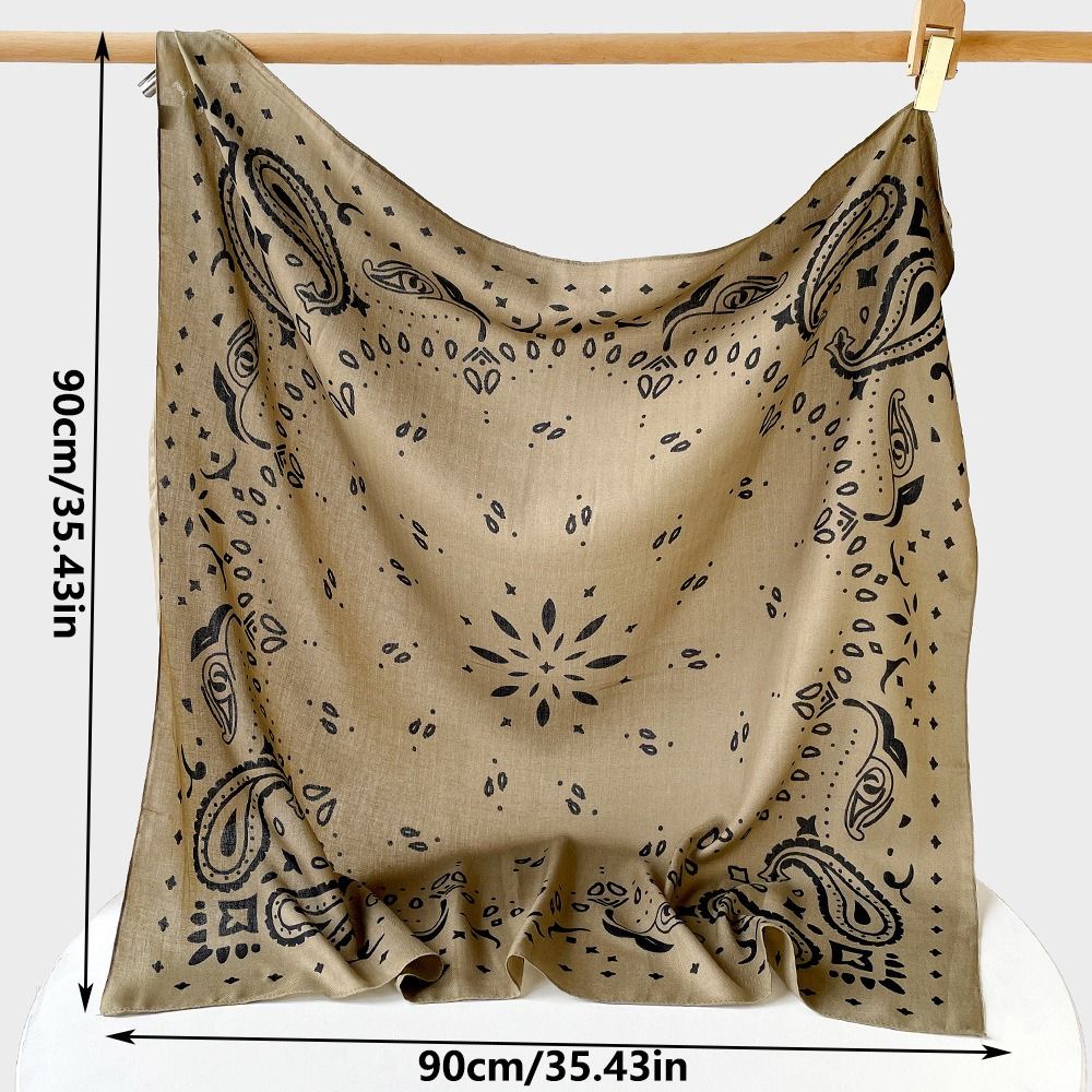 Mode Paisley femmes foulard imprimé 90 cm femme châle enveloppement doux luxe sensation grande écharpe carrée accessoires d'été