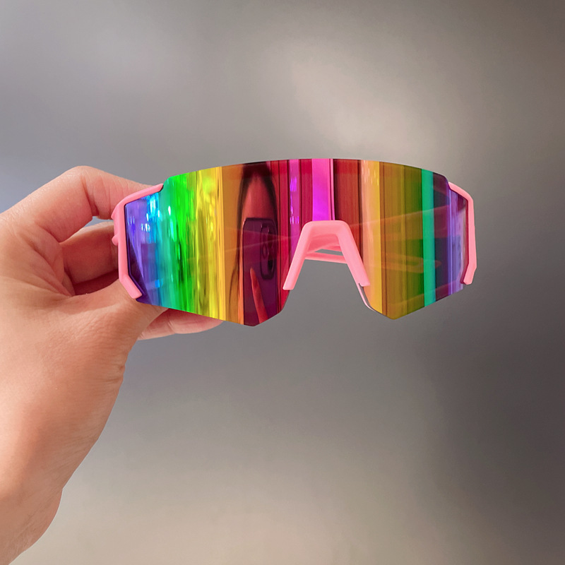 Beaux lunettes de soleil pour garçon, grandes montures, coupe-vent, Anti-ultraviolet, pour Ski, équitation, personnalité confortable, photographie de rue
