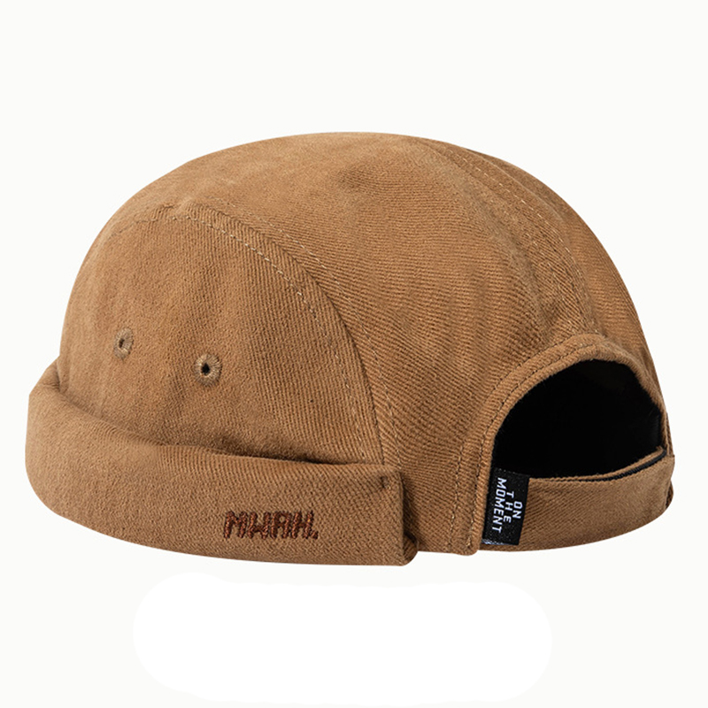 Nouvelle mode Summe broderie peau de Melon chapeaux sans bords pour hommes femmes Bonnet marque de mode Yuppie Cool Hip Hop PunkDocker casquette