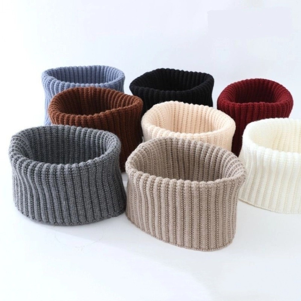 Nouveau Chauffe-cou tricoté chaud coupe-vent col Cervical conception épaisse écharpe tricotée hommes femmes