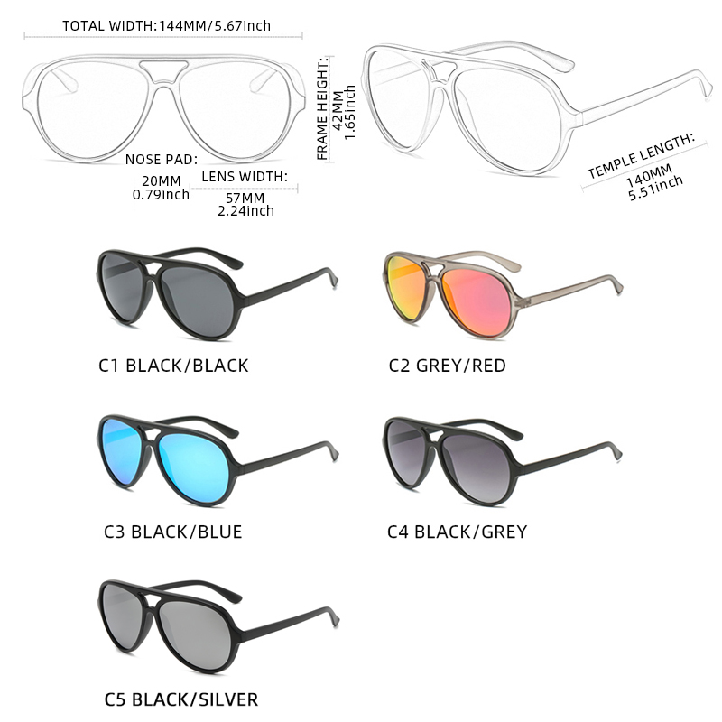Lunettes de soleil polarisées pilote classique pour hommes et femmes, rétro, petites lunettes de soleil d'aviation pour hommes et femmes, mode UV400, nuances de conduite