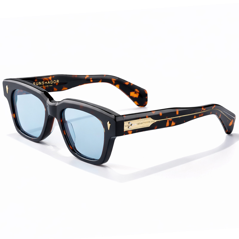 Lunettes de soleil de luxe de marque de créateur pour hommes, montures classiques en acétate de qualité supérieure, lunettes de protection UV400 pour femmes, adaptées aux verres correcteurs