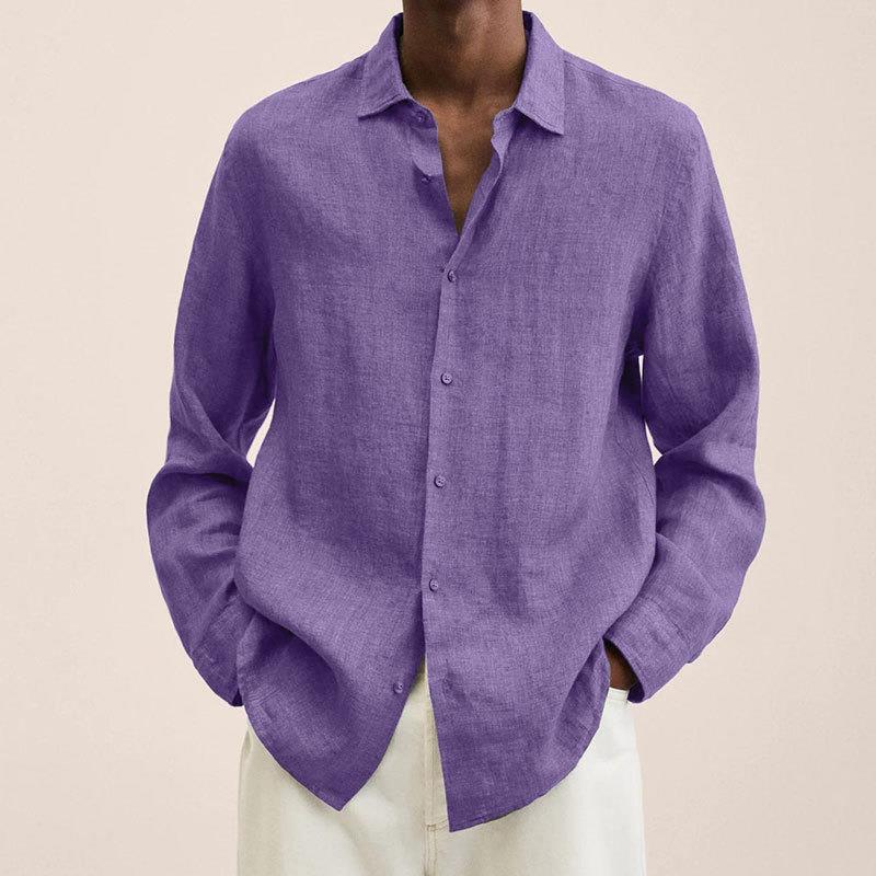 Vêtements de tempérament à manches longues pour hommes, revers à boutons d'épissure, document solide, polyvalent, chemise de conseil, mode, automne, hiver, nouveau