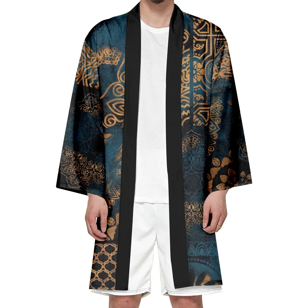 Kimono Long traditionnel japonais pour femmes et hommes, Streetwear, Cardigan de plage Yukata, mode Cosplay Haori, chemises haut