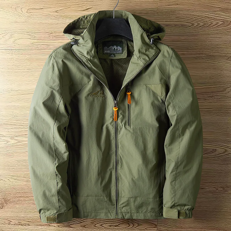 Veste de poinçonnage à Section fine pour hommes, vestes d'extérieur avec chapeau, vêtements de rue à la mode, printemps et automne