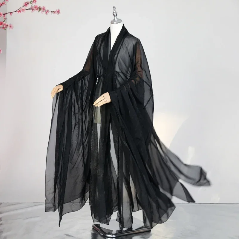 Robe Hanfu de Style ethnique pour femmes, Costume de Cosplay traditionnel chinois ancien avec Cardigan pour spectacles de danse classique