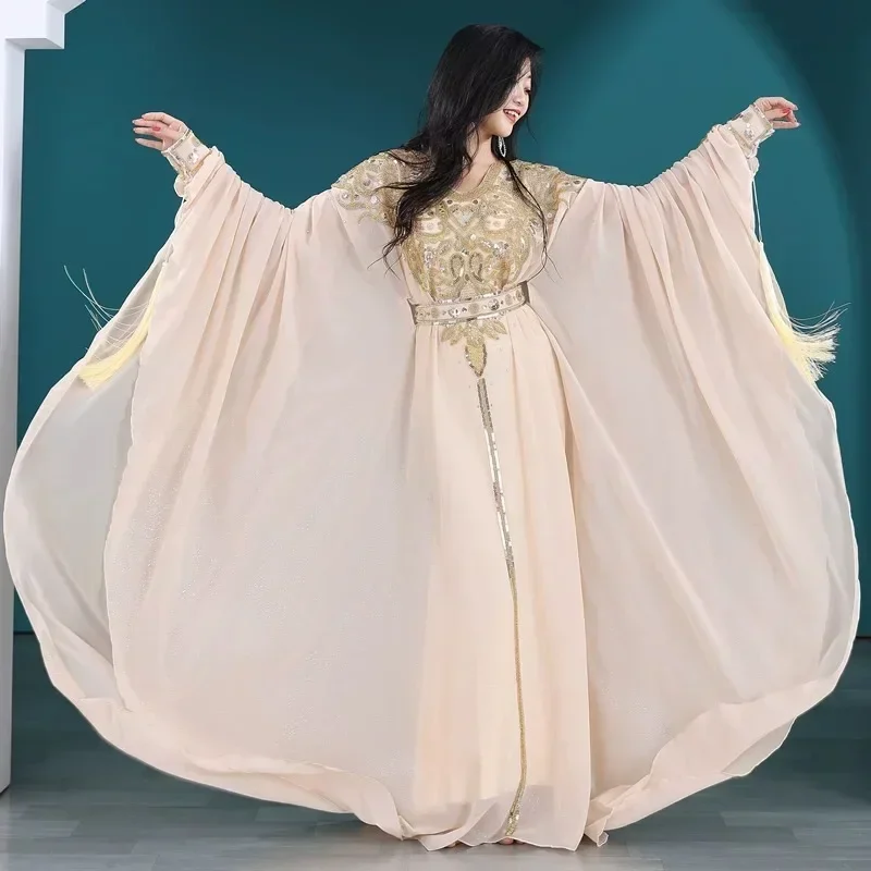 Robe de danse du ventre Sidi amnce Geldress, cheveux du golfe Persique flick khaleegy haligi, vêtements de scène de compétition