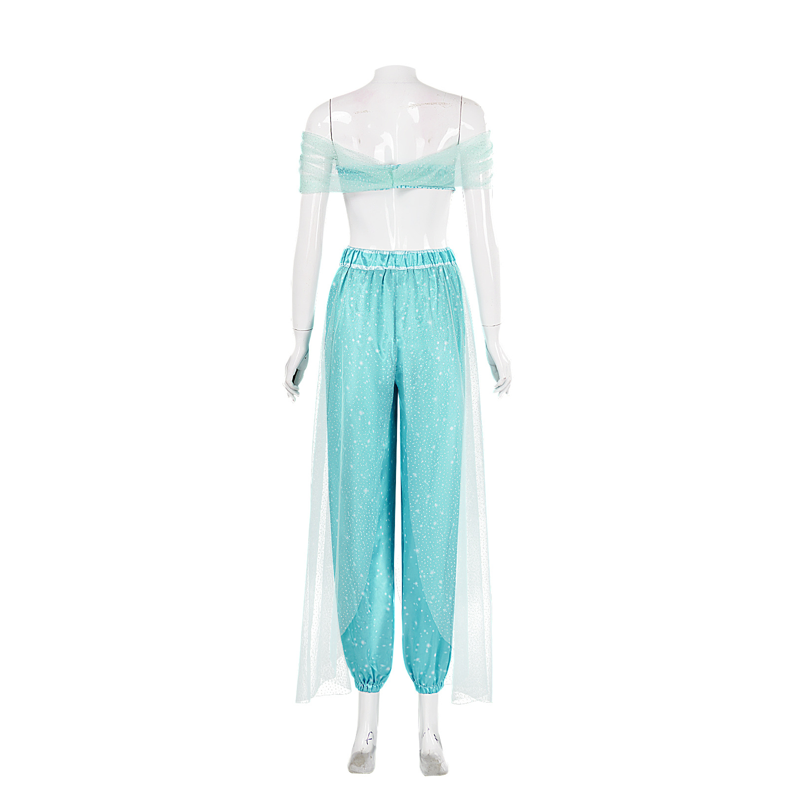 Costumes de Princesse Arabe pour Festival, Tenues de Danse Indienne Brodé Bollywood, Déguisement de Fête Halloween Cosplay Jasmines