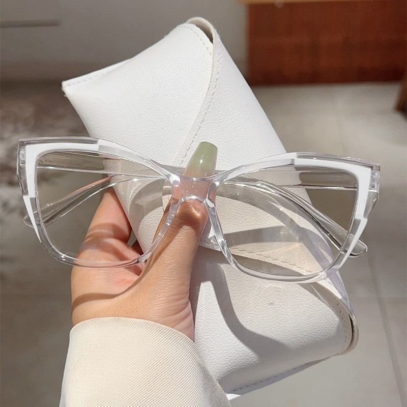 Lunettes de lecture élégantes pour femmes, design color block tendance, anti-lumière bleue, force de correction de 1.0 à 4.0