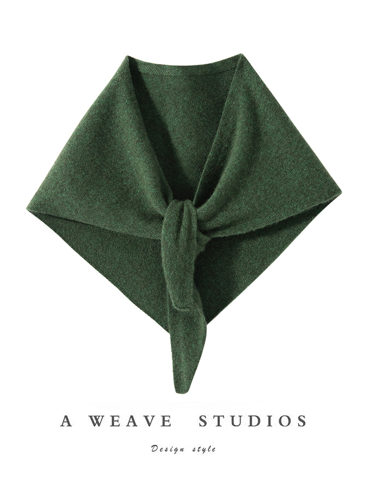 Écharpe de luxe en cachemire 100% pour femmes, écharpe triangulaire, tricot en cachemire, Style Simple, châle de couleur unie, printemps-automne