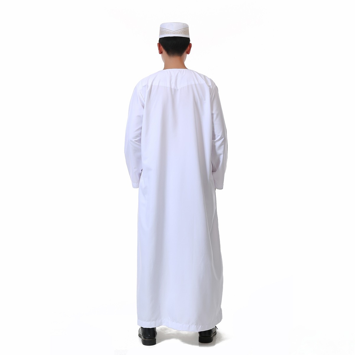 Robe arabe saoudienne à manches longues pour hommes, Robe musulmane du Ramadan pour hommes, vêtements islamiques du moyen-orient