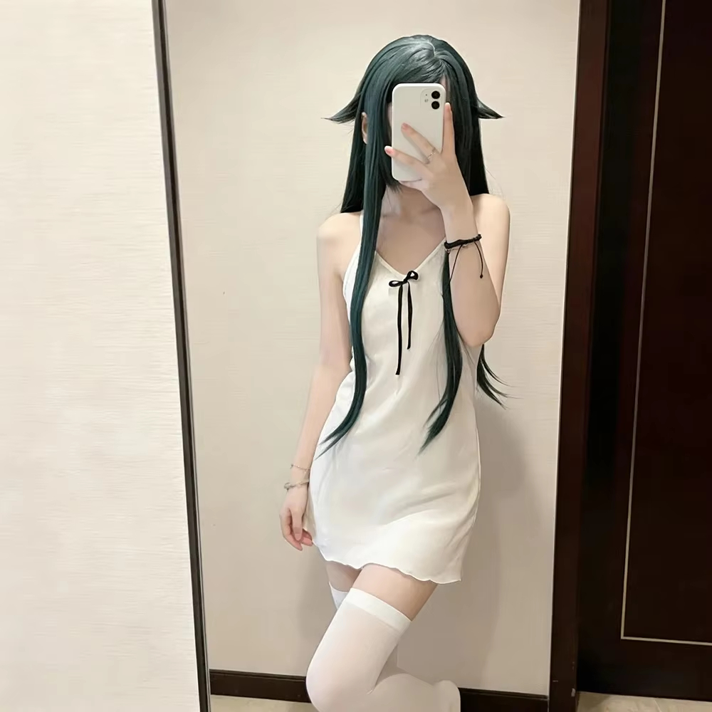 Costume de Cosplay Anime The Song of Saya Saya pour femmes, robe de nuit blanche, jupe camisole, vêtements de carnaval d'été