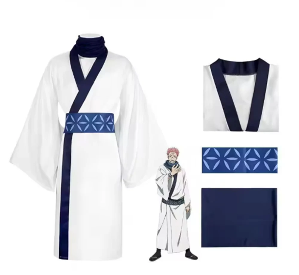 Costume de cosplay Anime Jujutsu Kaisen Ryomen Sukuna, uniforme kimono japonais, pour Noël, carnaval, festival Pu'er, cadeaux de fête