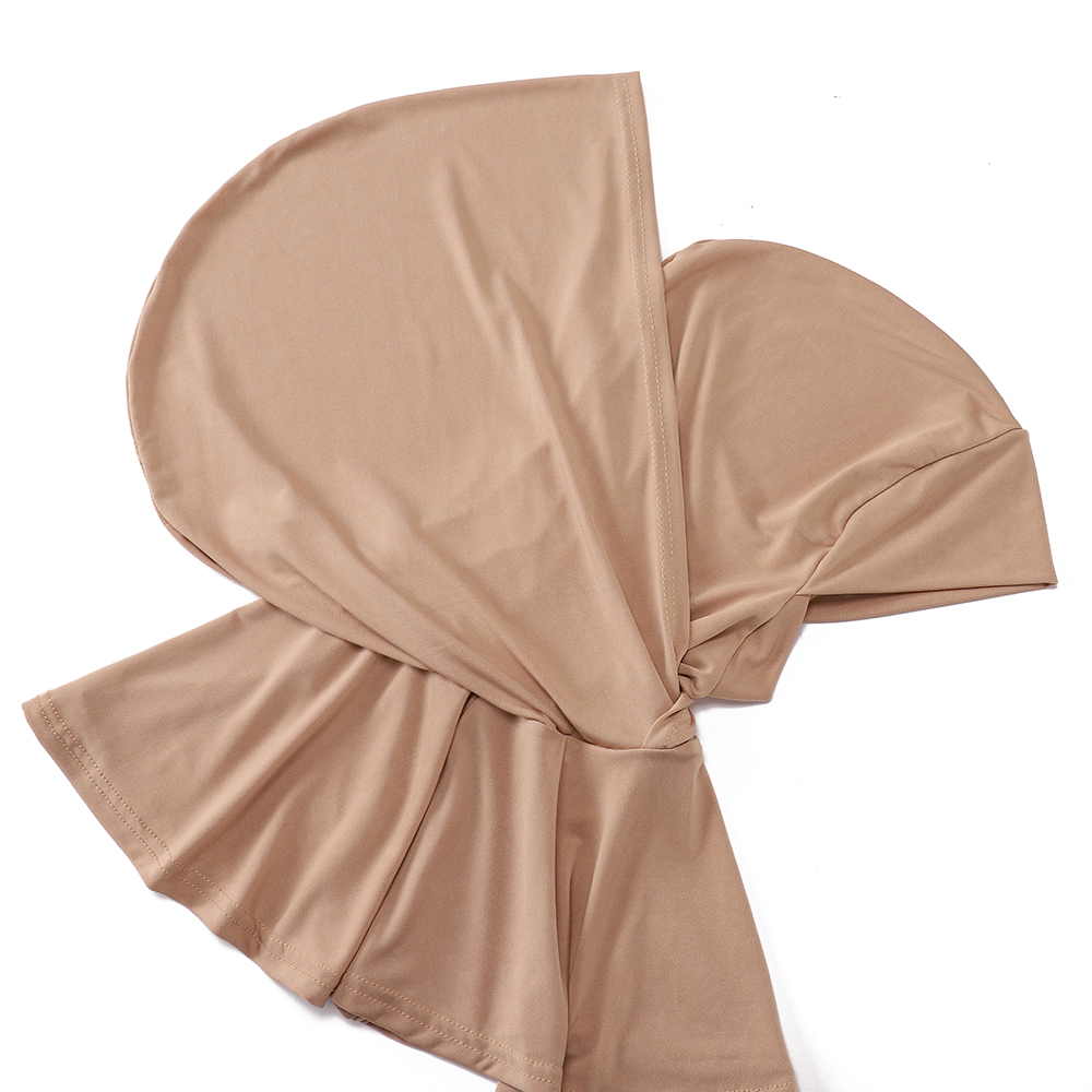 Nouveau Hijab prêt-à-porter, sous-bonnet musulman en jersey, foulard instantané, écharpe légère couvrant le cou, turban léger