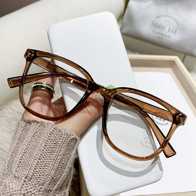 Lunettes de myopie de luxe pour femmes, lunettes bloquant la lumière bleue pour hommes, Anti-rayons, vue de près, dioptries 0 à-6.0