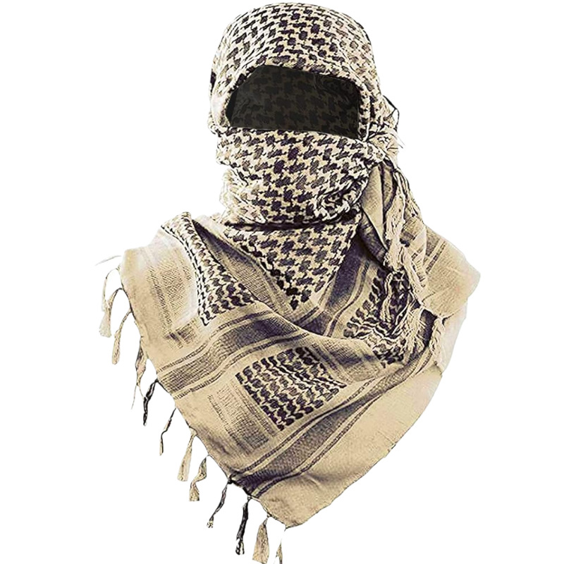 Écharpe du désert sauvage en coton pour hommes et femmes, écharpe arabe à franges, enveloppe du désert