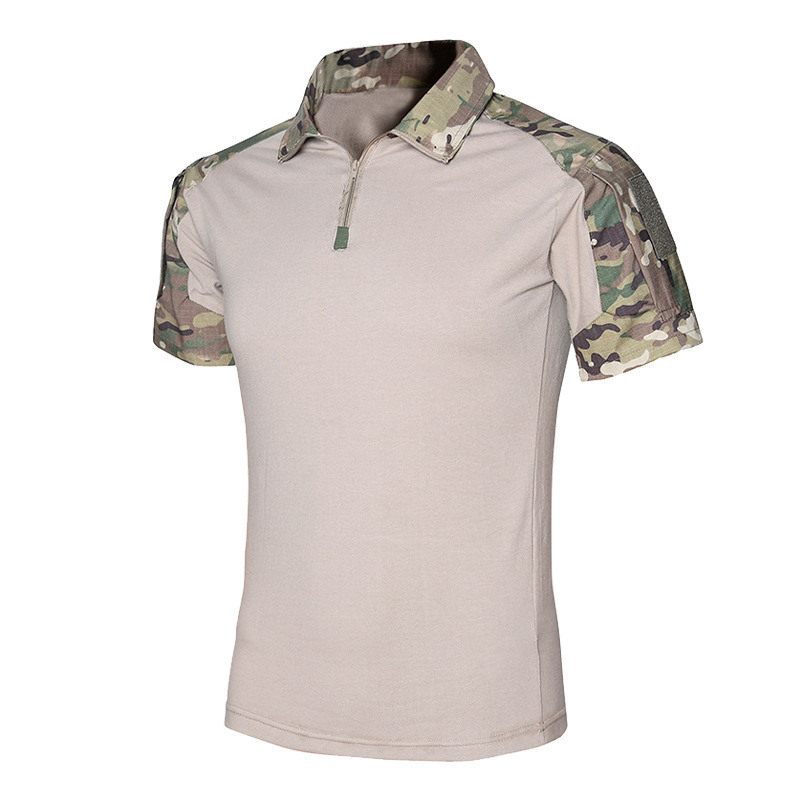 DulShirt Camo à manches courtes pour hommes, garder au chaud, t-shirt skip, vêtements d'uniforme de plein air, chemises de randonnée, haut
