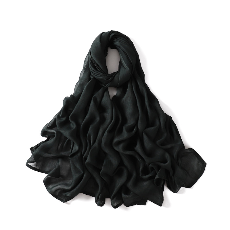 Femmes grande taille plaine solide coton rayonne Hijab écharpe dame haute qualité enveloppes et châles Musulman bandeau islamique Turban 180*95Cm