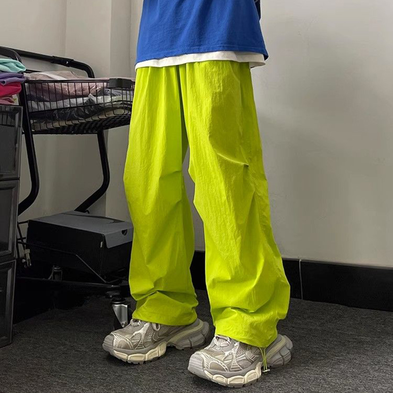 Pantalon de loisirs taille haute pour femmes, mode coréenne Ins Baggy Cargo, Streetwear pour filles, pantalon confortable à jambes larges
