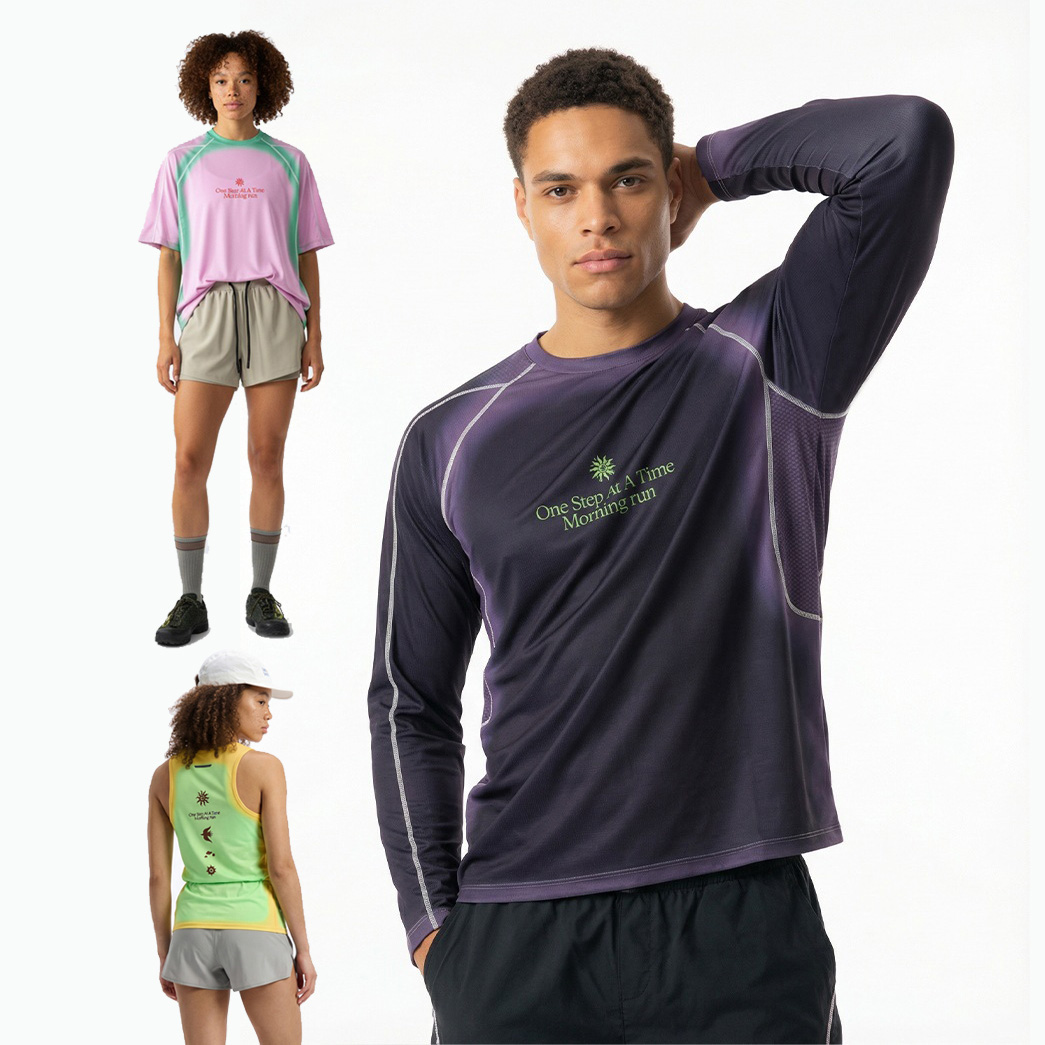 T-shirt de sport de plein air pour hommes et femmes, séchage rapide, respirant, léger, fitness, manches courtes, t-shirts pour couple
